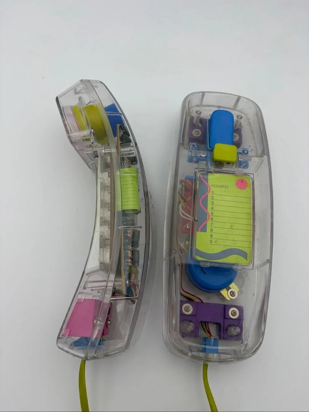 VINTAGE CONAIR SW205 CLEAR NEON BRIGHTS LANDLINE HOME TELEPHONE